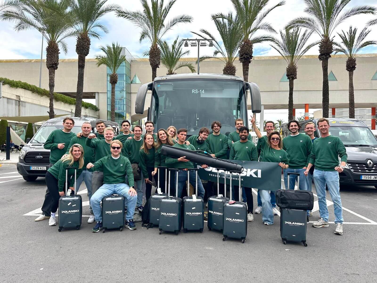 Teamfoto Polanski naar Mallorca 2025
